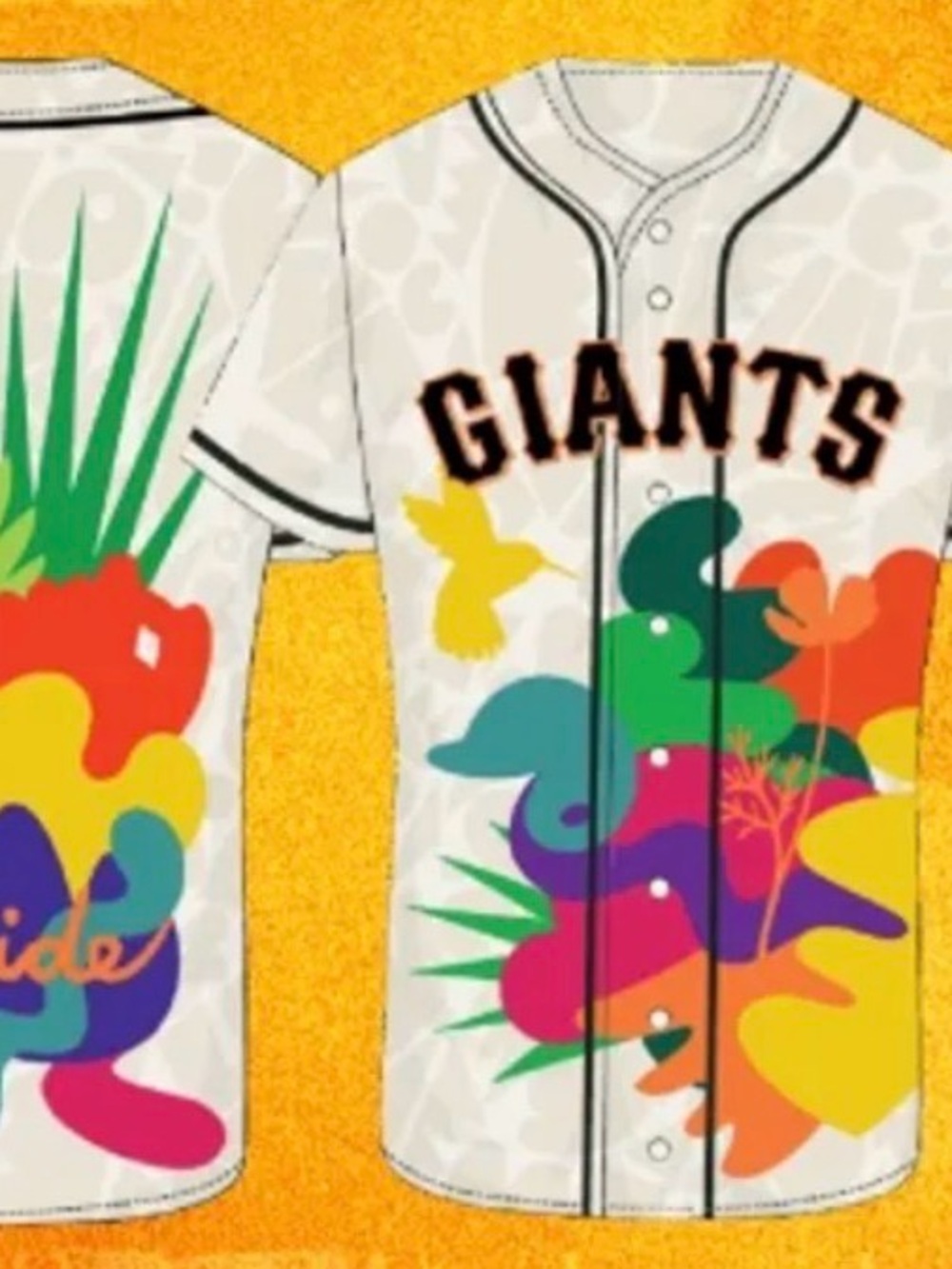SF Giants PRIDE Month Multicolor Graphic Jersey